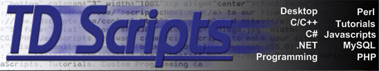 TD Scripts - PHP, Perl CGI mySQL Scripting